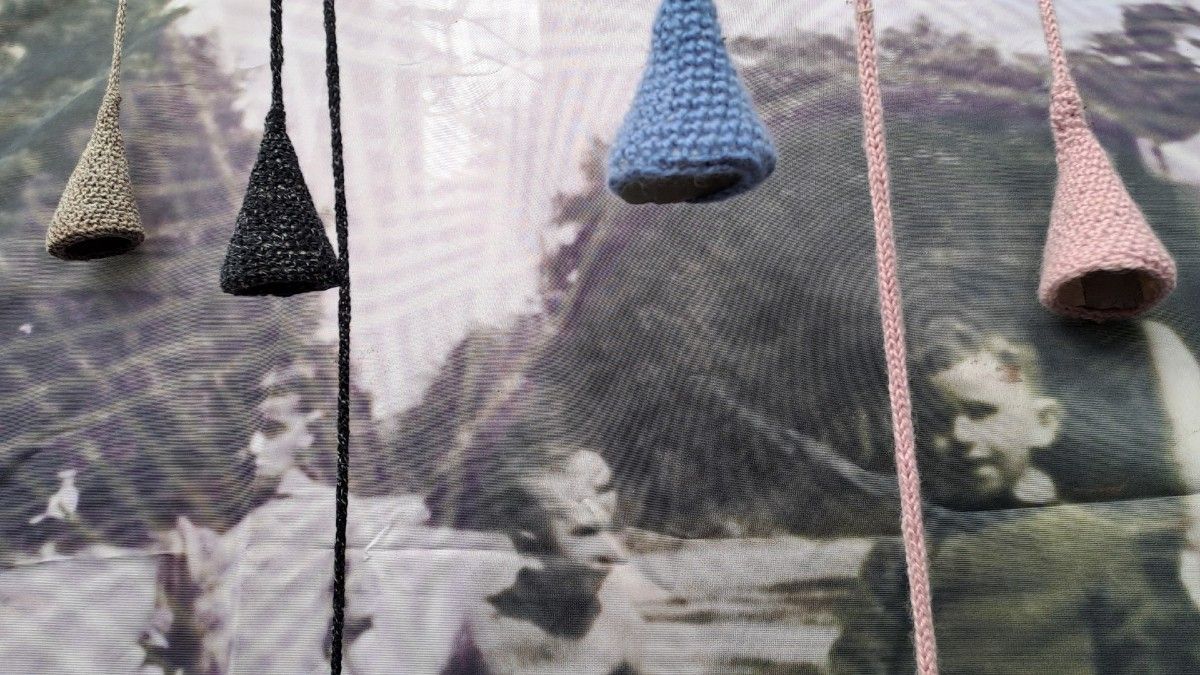 detail Vergezicht op vlaggendoek